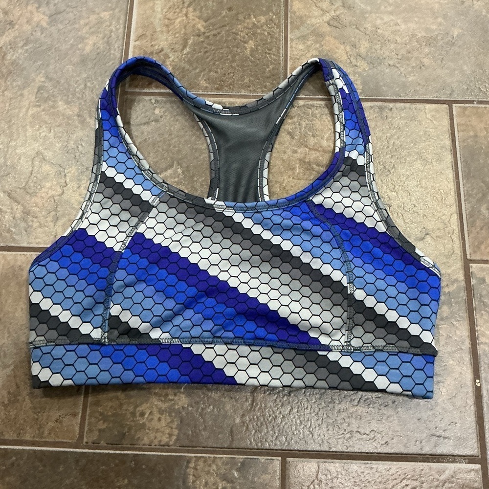 🥵 Calvin Klein Performance Blue and Gray Sports Bra